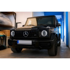 Передня решітка (GT Panamericana, без хрому) Повністю біла для Mercedes G сlass W463 1990-2018рр