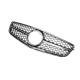 Передняя решетка AMG Silver для Mercedes C-class W204 2007-2015 гг