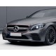 Передня решітка AMG Silver 2018-2025, без камери для Mercedes C-сlass W205 рр