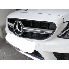 Передня решітка C63-design 2014-2018, без камери для Mercedes C-сlass W205 рр