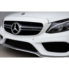 Передня решітка C63-design 2014-2018, без камери для Mercedes C-сlass W205 рр