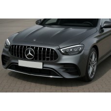 Передня решітка Panamericana GT (AMG Line, 2020-2025) Без місця під камеру для Mercedes E-сlass W213 рр