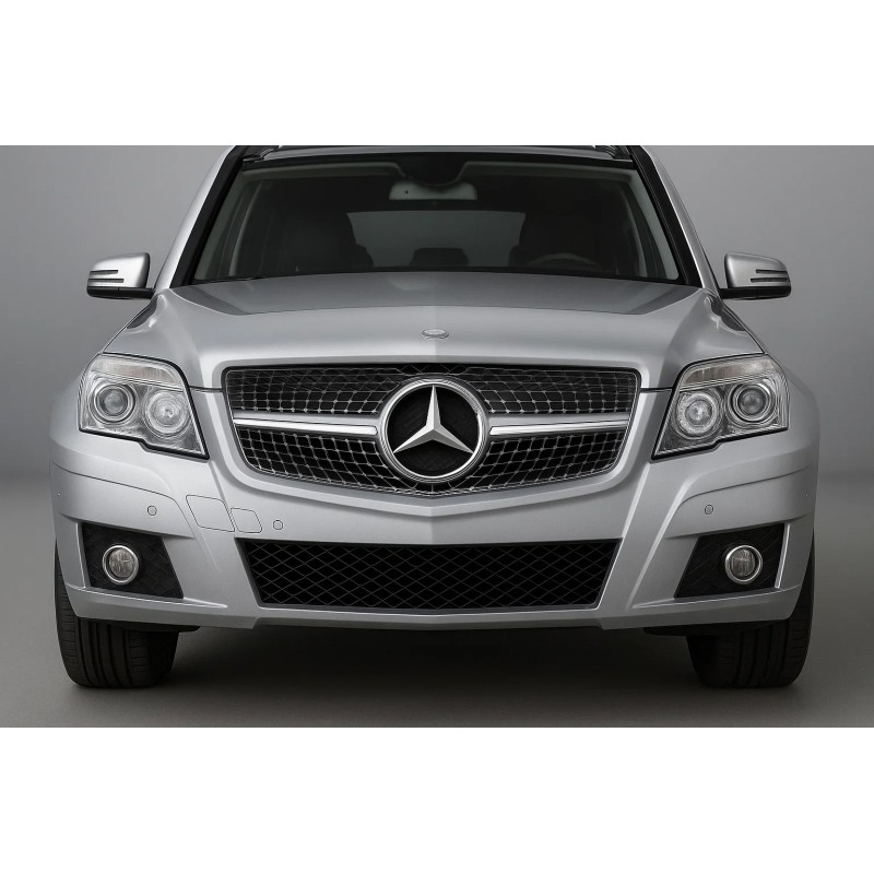 Передня решітка Diamond Silver (2009-2012) для Mercedes GLK сlass X204