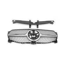 Передняя решетка Diamond Silver (для Base 2019-2023) для Mercedes GLE W167 2018- гг