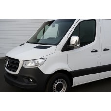 Накладки на дзеркала (2 шт, ABS) для Mercedes Sprinter W907/W910 2018- рр