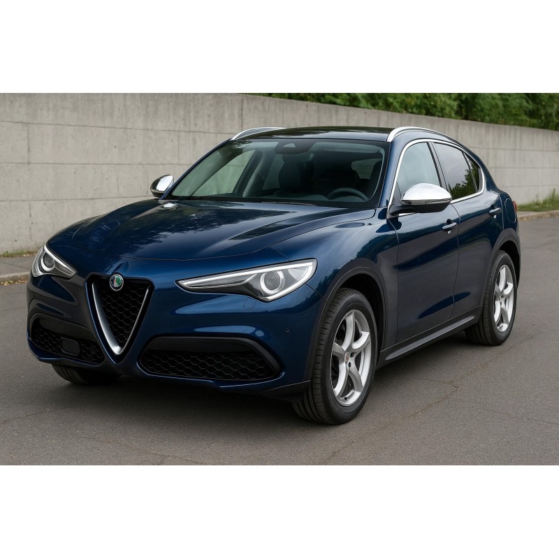 Накладки на зеркала Carmos (2 шт, Нержавейка) для Alfa Romeo Stelvio 2016- гг Накладки на зеркала Carmos (2 шт, Нержавейка) для Alfa Romeo Stelvio 2016- гг