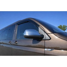 Накладки на дзеркала (2 шт, нержавіюча сталь) Carmos - Турецька сталь для Volkswagen T6 2015-2024 рр