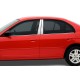 Накладки на стійки (4 шт, нерж) для Honda Civic Sedan VII 2001-2006 рр