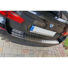 Накладка на Задний Бампер Carmos (SW, Нержавейка) для BMW 5 серия F-10/11/07 2010-2016 гг