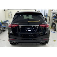 Задний диффузор GLE63 AMG (с насадками Black) для Mercedes GLE W167