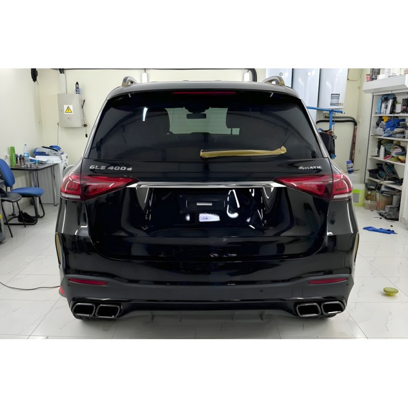 Задний диффузор GLE63 AMG (с насадками Black) для Mercedes GLE W167