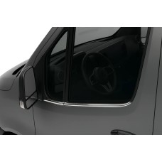 Окантовка стекол (4 шт, нерж) для Mercedes Sprinter W907/W910 2018- рр