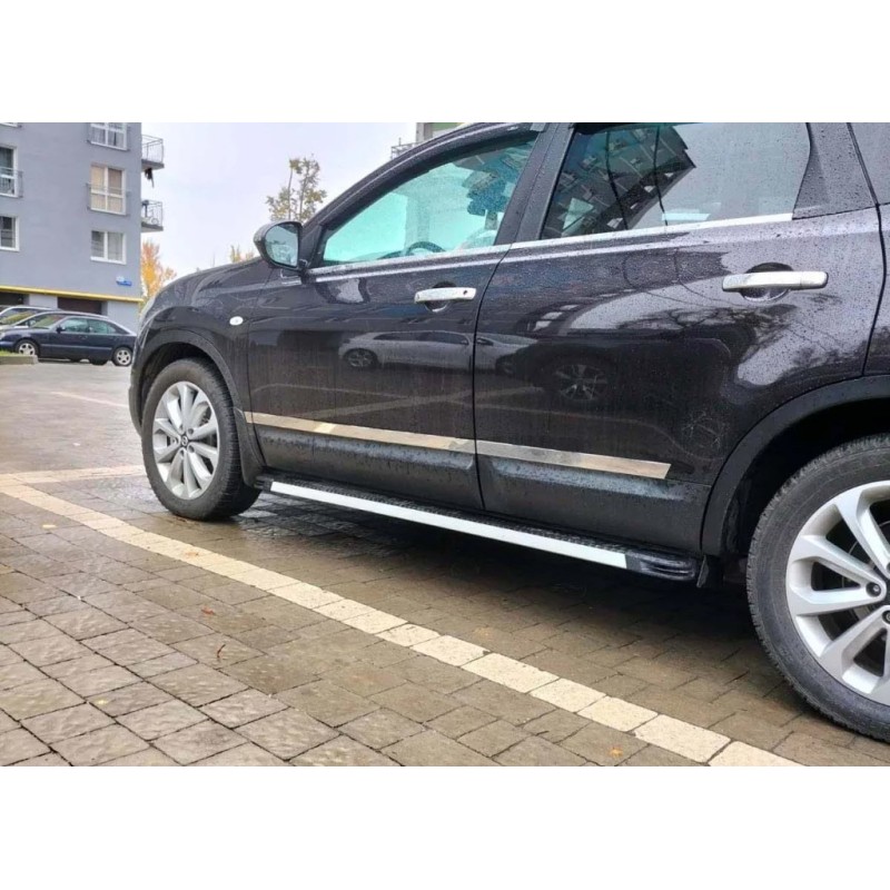 Молдинг дверний Carmos (4 шт, нерж.) Carmos, Стандартна база для Nissan Qashqai 2007-2010 рр Молдинг дверний Carmos (4 шт, нерж.) Carmos, Стандартна база для Nissan Qashqai 2007-2010 рр