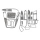 Накладки на панель BIG Титан для Hyundai I-30 2007-2011 рр