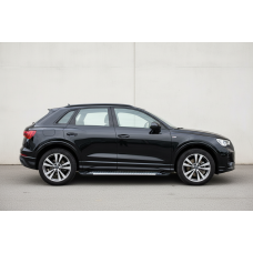 Боковые Подножки Line (2 шт., Алюминий) для Ауди Q3 2019- гг