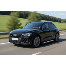 Боковые Подножки Vision New Black (2 шт., Алюминий) для Ауди Q3 2019- гг