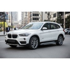 Бокові пороги Bosphore Grey (2 шт., Алюміній) для BMW X1 F48 2015-2022 рр