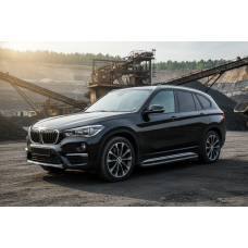 Боковые Подножки Bosphore Black (2 шт., Алюминий) для BMW X1 F-48 2015-2022 гг