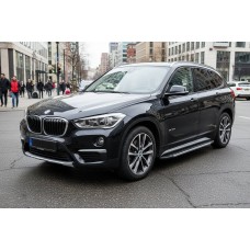 Боковые Подножки Duru (2 шт., Алюминий) для BMW X1 F48 2015-2022 гг