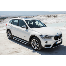 Бокові пороги Maya V1 (2 шт., Алюміній) для BMW X1 F-48 2015-2022 рр