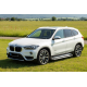 Боковые пороги Allmond Grey (2 шт., алюминий) для BMW X1 F48 2015-2022 гг