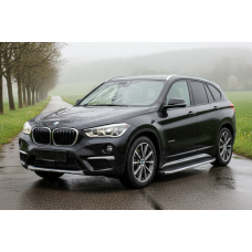 Бокові пороги Fullmond (2 шт., Алюміній) для BMW X1 F-48 2015-2022 рр