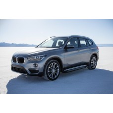 Бокові пороги Vision New Black (2 шт., Алюміній) для BMW X1 F48 2015-2022 рр