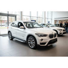 Боковые Подножки Vision New Grey (2 шт., Алюминий) для BMW X1 F48 2015-2022 гг