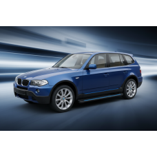 Боковые Подножки Maya Blue (2 шт., Алюминий) для BMW X3 E-83 2003-2010 гг