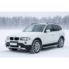 Бокові пороги Maydos V1 (2 шт., Алюміній) для BMW X3 E-83 2003-2010 рр