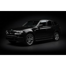 Боковые Подножки Allmond Black (2 шт., Алюминий) для BMW X3 E83 2003-2010 гг