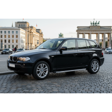 Бокові пороги Fullmond (2 шт., Алюміній) для BMW X3 E-83 2003-2010 рр