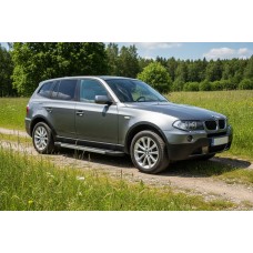 Бокові пороги RedLine (2 шт., Алюміній) для BMW X3 E83 2003-2010 рр