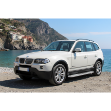 Боковые Подножки Tayga V2 (2 шт., Алюминий) для BMW X3 E83 2003-2010 гг