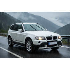 Боковые Подножки Vision New Black (2 шт., Алюминий) для BMW X3 E-83 2003-2010 гг