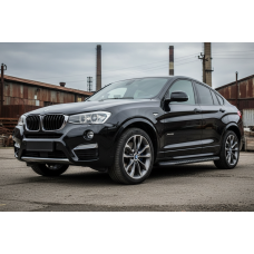 Боковые Подножки Bosphore Black (2 шт., Алюминий) для BMW X4 F-26 2014-2018 гг