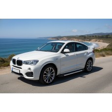 Бокові пороги RedLine (2 шт., Алюміній) для BMW X4 F26 2014-2018 рр