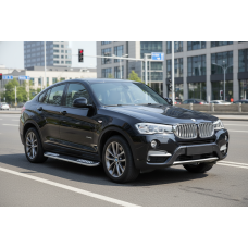 Боковые Подножки Tayga V2 (2 шт., Алюминий) для BMW X4 F-26 2014-2018 гг