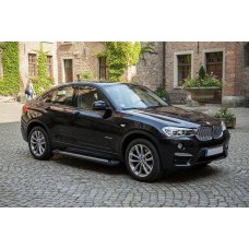 Бокові пороги Vision New Black (2 шт., Алюміній) для BMW X4 F26 2014-2018 рр