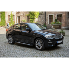 Боковые Подножки Vision New Black (2 шт., Алюминий) для BMW X4 F-26 2014-2018 гг
