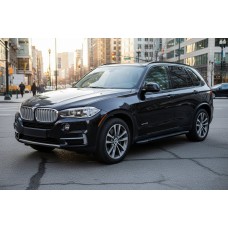 Бокові пороги Bosphore Black (2 шт., Алюміній) для BMW X5 F15 2013-2018 рр