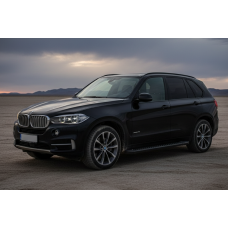 Боковые Подножки Allmond Black (2 шт., Алюминий) для BMW X5 F15 2013-2018 гг