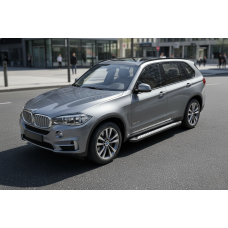 Боковые Подножки Vision New Black (2 шт., Алюминий) для BMW X5 F-15 2013-2018 гг
