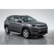 Бокові пороги Maya V2 (2 шт., Алюміній) для Jeep Compass 2016- рр