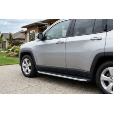 Бокові пороги Fullmond (2 шт., Алюміній) для Jeep Compass 2016- рр