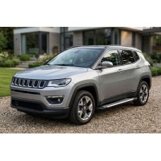 Бокові пороги Line (2 шт., Алюміній) для Jeep Compass 2016- рр