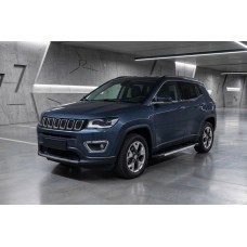 Бокові пороги RedLine (2 шт., Алюміній) для Jeep Compass 2016- рр