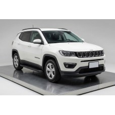 Бокові пороги Tayga Black (2 шт., Алюміній) для Jeep Compass 2016- рр