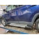 Бокові пороги Vision New Grey (2 шт., Алюміній) для Jeep Compass 2016- рр