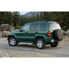 Бокові пороги Vision New Grey (2 шт., Алюміній) для Jeep Cherokee/Liberty 2002-2007 рр